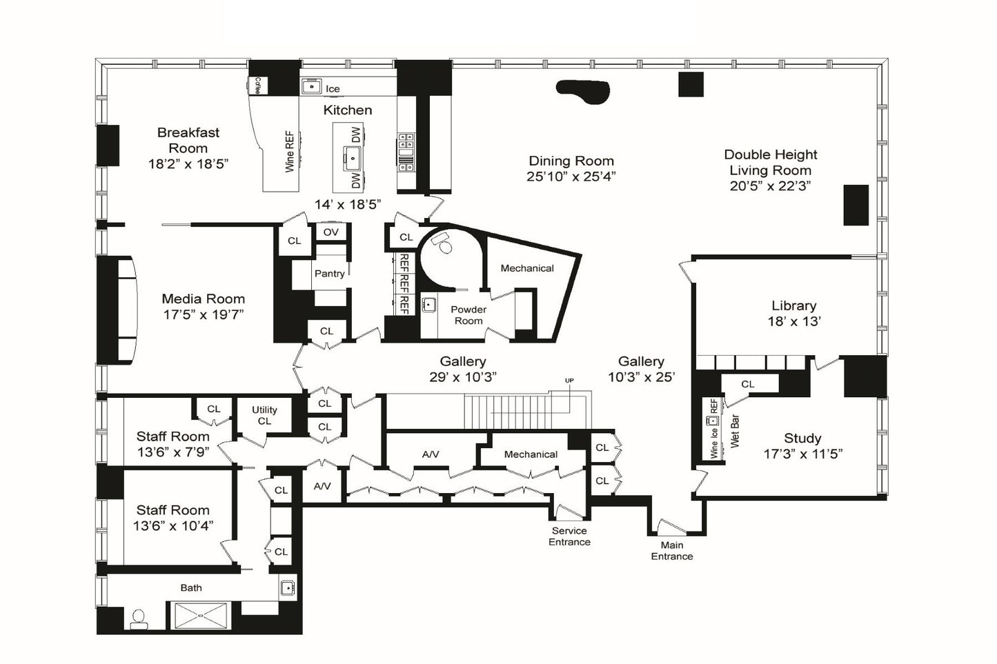 The Skyline - Three Storey, Five Bedroom Penthouse