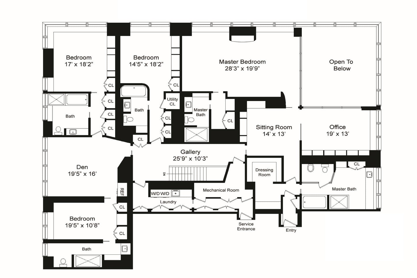 The Skyline - Three Storey, Five Bedroom Penthouse